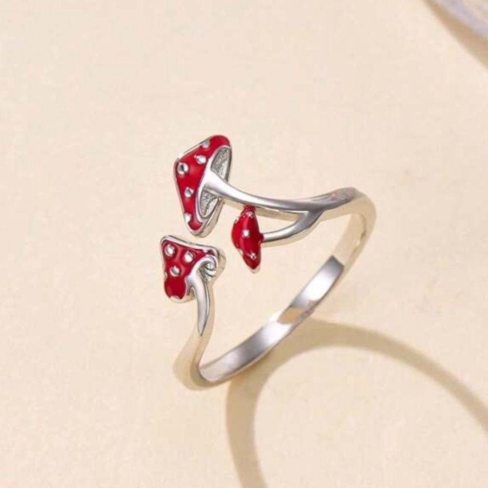 2/$10 NEW! Boho Mushroom Ring Cute Cartoon Dainty Gift